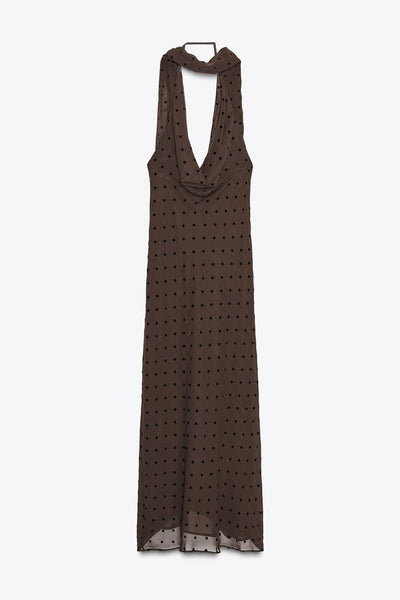 Giada | Long Polka Dot Dress