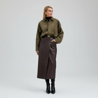 Fabiane | Giacca Oversize in Suede per Donne – Calda & Elegante