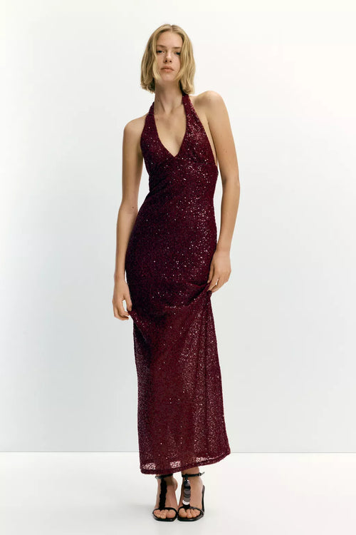 Sofia | Abito Midi Lurex