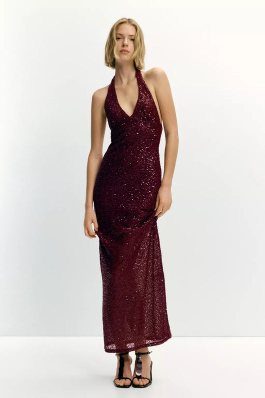 Sofia | Abito Midi Lurex
