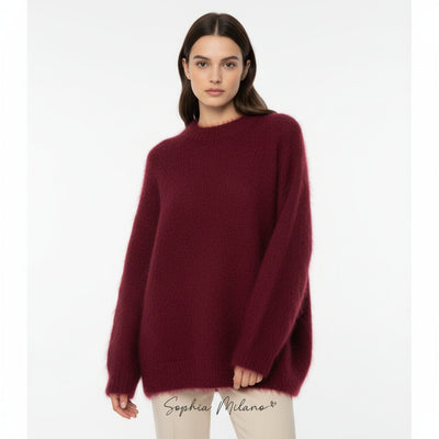 Sofia | Crewneck Jumper in Mohair
