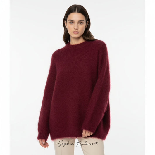 Sofia | Crewneck Jumper in Mohair