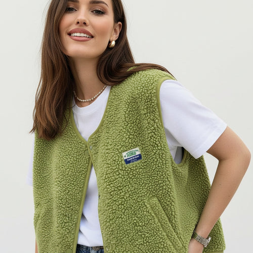 Ovelia | Gilet in Lana di Tendenza per Donne con Bottoni