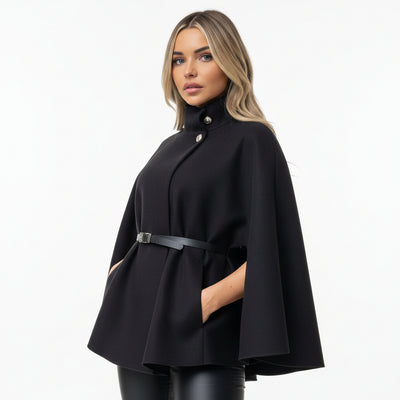 Camille - Poncho con cintura