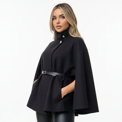 Camille - Poncho con cintura