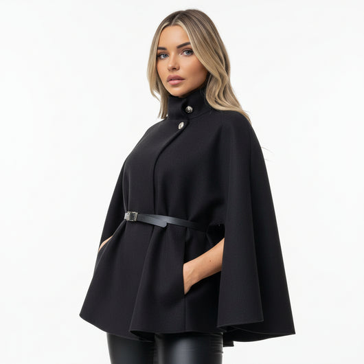 Camille - Poncho con cintura