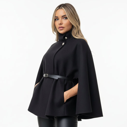 Camille - Belted Poncho