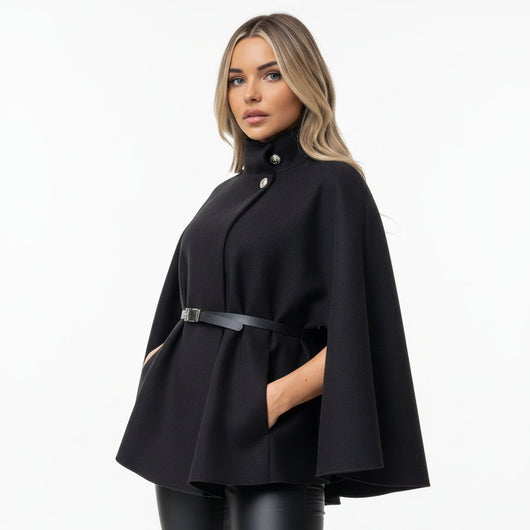 Camille - Belted Poncho