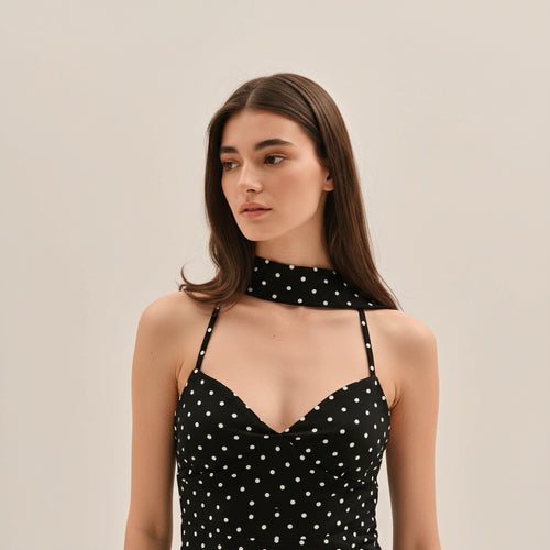 Abito Sirena – Eleganza senza tempo a pois