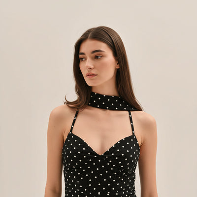Mermaid Dress – Timeless Elegance with Polka Dots