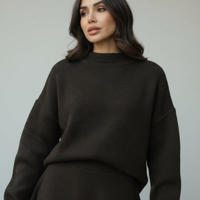 Nathalie - Completo autunnale in maglia calda