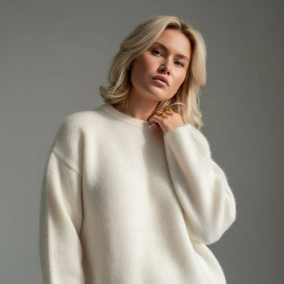 Lila | Mohair High Neck Jumper