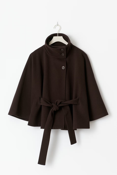 Loreza | Elegant Coat for Women with Belt & High Collar
