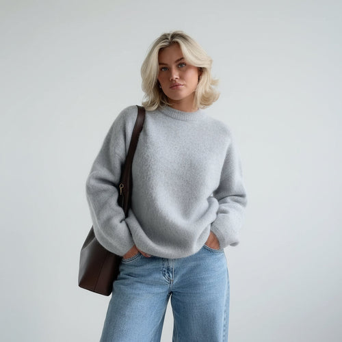Sofia | Crewneck Jumper in Mohair