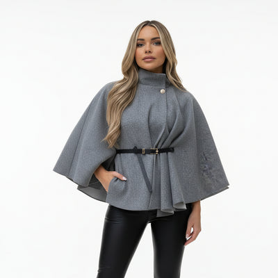 Camille - Poncho con cintura
