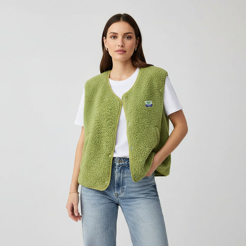 Ovelia | Gilet in Lana di Tendenza per Donne con Bottoni