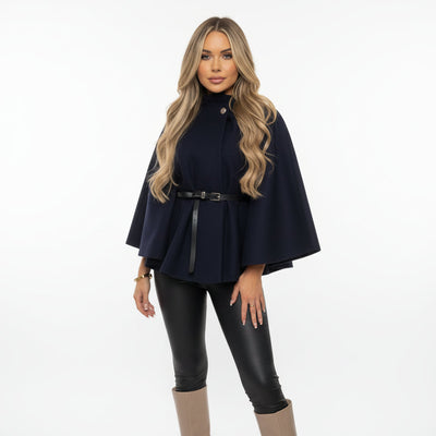 Camille - Belted Poncho