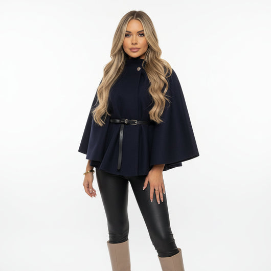 Camille - Belted Poncho