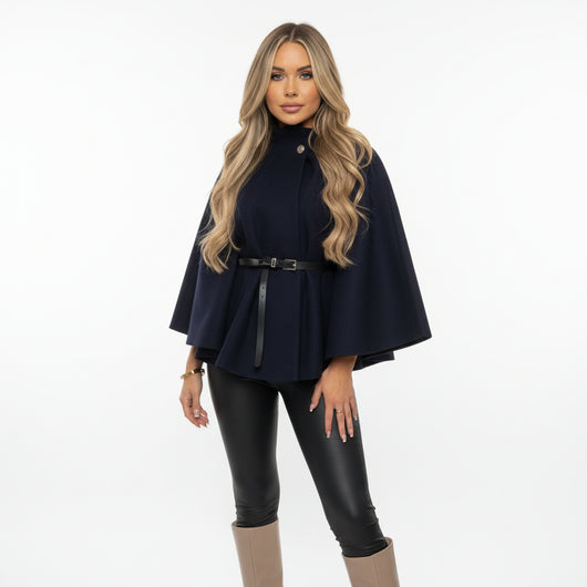 Camille - Poncho con cintura