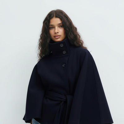 Loreza | Cappotto Elegante per Donne con Cintura & Collo Alto