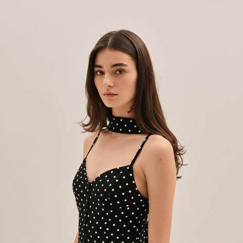 Abito Sirena – Eleganza senza tempo a pois