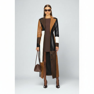 Cappotto in Pelle Mosaico Rosaline