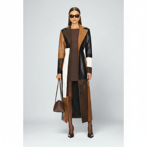 Cappotto in Pelle Mosaico Rosaline