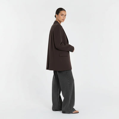 ELLE | BLAZER AL CIOCCOLATO FONDENTE