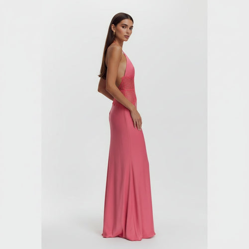 Maxi Dress Dinah Rosalie – Black Lace & Satin