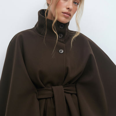 Loreza | Cappotto Elegante per Donne con Cintura & Collo Alto