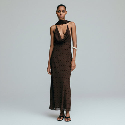 Giada | Long Polka Dot Dress