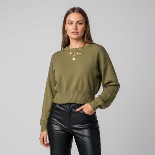 Lily | Green Sweater