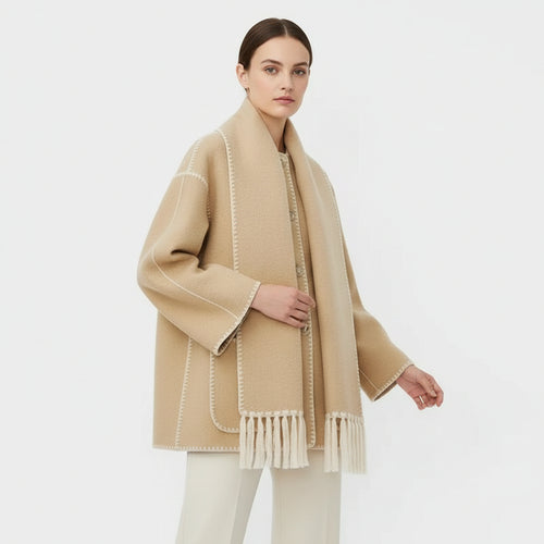 Claire | Cappotto con Sciarpa