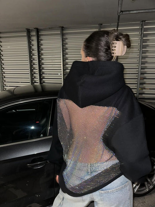 Chloe | Crystal-Back Hoodie