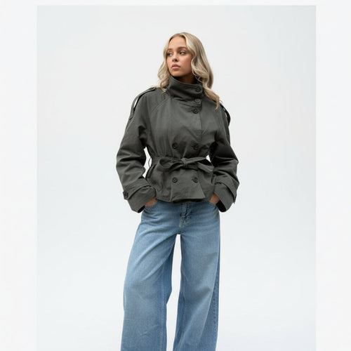 Julie - Trench Coat with Buttons