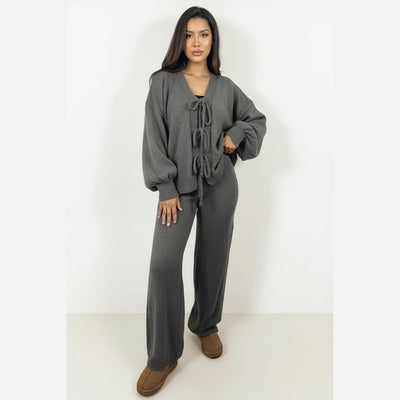 Amalia | Knitted Top with Front Knot