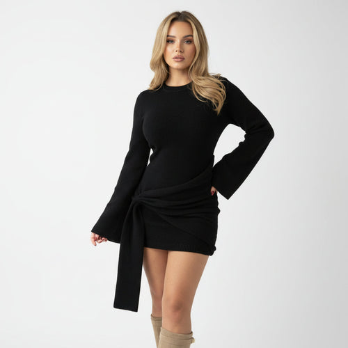 Lola | Dress with Knit Details