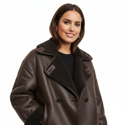 Amy - Brown Leather Jacket