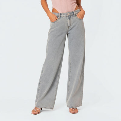 Violetta Bow Tie Jeans - Jeans oversize con fiocchi