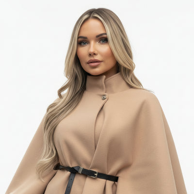 Camille - Poncho con cintura