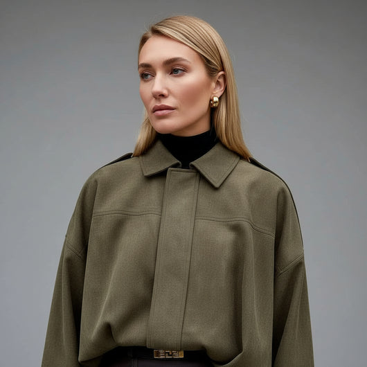 Fabiane | Giacca Oversize in Suede per Donne – Calda & Elegante
