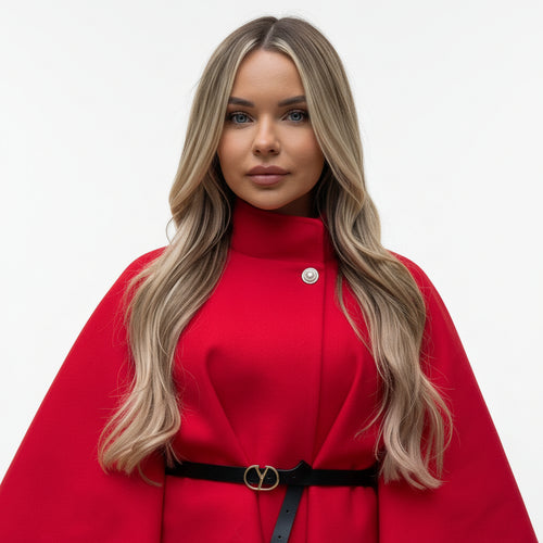 Camille - Poncho con cintura