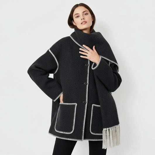 Claire | Coat with Scarf