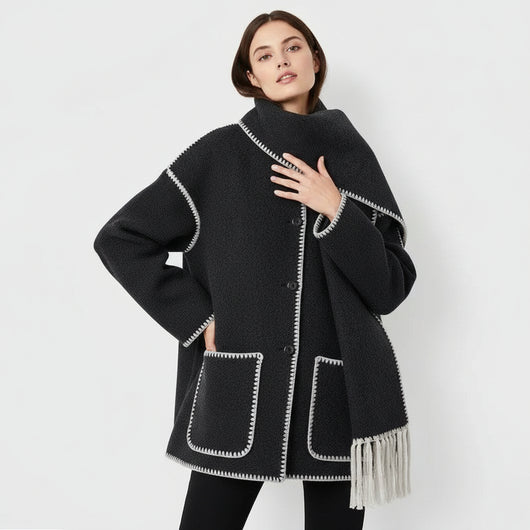 Claire | Cappotto con Sciarpa