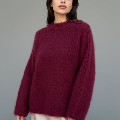 Sofia | Crewneck Jumper in Mohair