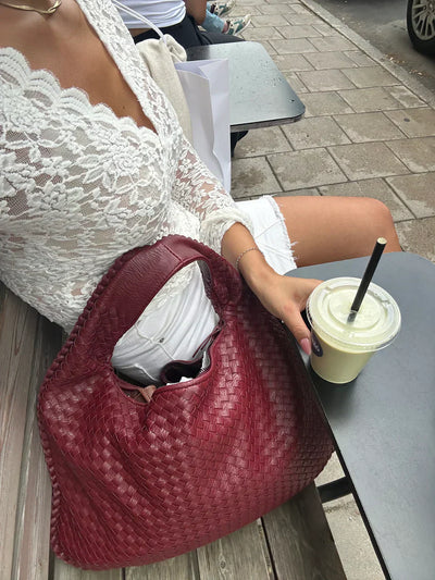 Jade – Luxury Woven Handbag