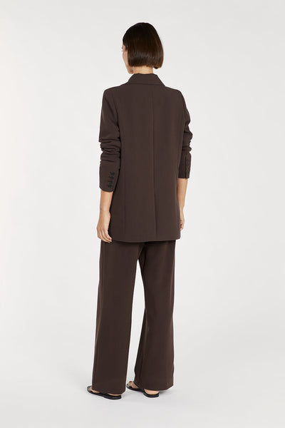 ELLE | BLAZER IN DARK CHOCOLATE