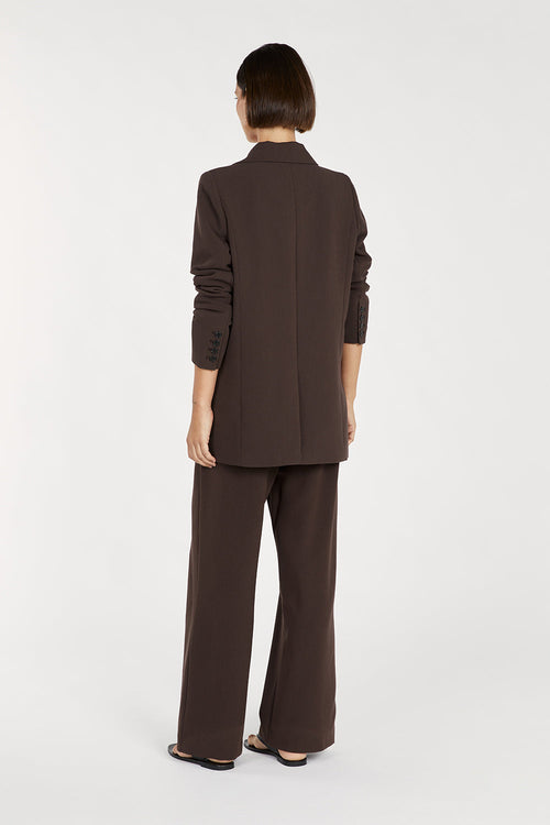 ELLE | BLAZER IN CIOCCOLATO FONDENTE