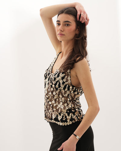 Top Decorato Lola - Oro