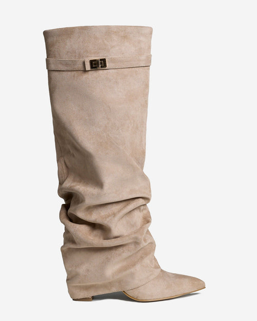 Lavista High Suede Boots - Beige